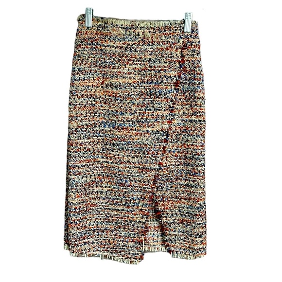 H&M Confetti Tweed Faux Wrap Skirt - Picture 1 of 5